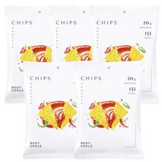 Body Goals 高蛋白脆片 墨西哥紅椒口味 高蛋白質 低卡零食, 35g, 5個