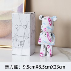 폭력적인 곰 장식품 창조적 인 재미있는 거실 TV 캐비닛 장식 어린이 돼지 저금통 트렌드 오피스 클럽 장식, 27cm, 붉은 상어, 1개