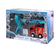 공항 역활놀이 비행기 자동차 장난감 3종세트