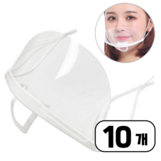 픽스쿤 식품 위생마스크 조리용 주방 위생 플라스틱 식품용, 10개입, 투명, 1개