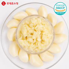 [롯데홈쇼핑] HACCP인증 다진마늘 가정용 업소용 양념용, 1개, 2kg