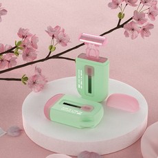 雙頭數顯潔毛器 全新一代 舒適脫毛 絲滑美肌, 手動刮毛器, 綠色