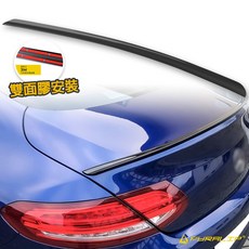 Fyralip Y2 後車廂 經典版 小鴨尾 賓士 C系列 W205/C205 雙門 熱銷歐美 MIT, 素材(不烤漆), 1個