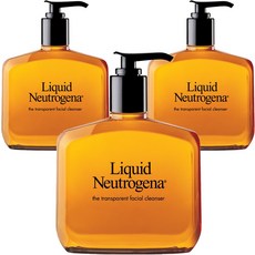 리퀴드 뉴트로지나 페이셜 클렌저 무향 236 ml, 236ml, 3개