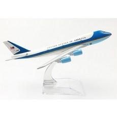 1:400 세계 모형비행기 항공기 보잉 747 787 777 737 콩코드 외 16cm, 16_747_에어포스원, 1개