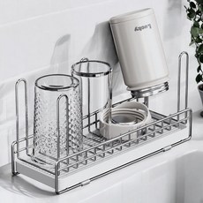 샤인홈리빙 스테인리스 텀블러 컵 건조대 싱크대 정리 미니 선반, 1개, 스텐 컵트레이