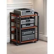 오디오 랙 이동식 스피커 장비 음향 수납장 다층 거치대, 추가 1개 추가 20위안, 기본 색상