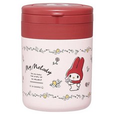 산리오 스케이터 접이식 핸들 포함 보온 보냉 델리카 포트 수프 자 LJFO3AG, 마이멜로디, 1개, 300ml