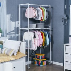 까사마루 접이식 키다리 행거 1개세트, 화이트