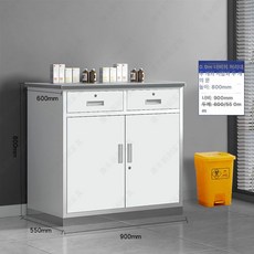 철제 사물함 옷장형 락커 사무용 캐비넷 개인 보관함, 1.2mm, 0.9m 그레이화이트