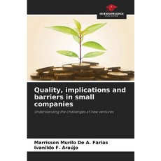 (영문도서) Quality implications and barriers in small companies Paperback, Our Knowledge Publishing, English, 9786207849253