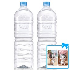 아이시스 ECO 무라벨 생수 + 대순이 캐릭터 포토카드 증정, 6개, 2L