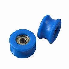 자동 유리문 음소거 휠 슬라이딩 폴리우레탄 나일론 풀리 스프레더 센서 행잉 피팅 트랙 롤러 하드웨어 부품, nylon blue, 1개