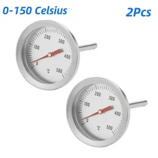 실내/실외 오븐 온도계 스테인레스 스틸 프로브 베이킹 쇠고기 바베큐 요리 0-120 ℃, 01 2Pcs