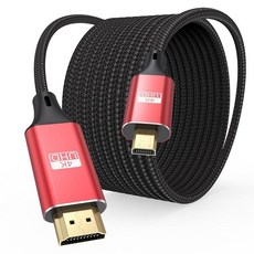 ApoJodly 4K 마이크로 HDMI to HDMI 케이블 7.6m(25피트) HDMI to 마이크로 HDMI 케이블 HDR 고속 나일론 브레이드 코드 (4K@60Hz 2, 30피트