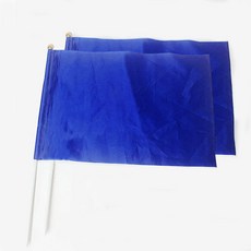 응원깃발 30cmx40cm 응원용 운동회 깃발춤 깃발, 블루, 2개