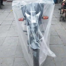 오토바이 커버 자전거비막이 방수 투명 먼지방지 바이크, 1개, mod 투명PE커버(L)