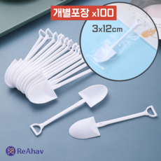 레아하브 삽삽이 일회용 아이스크림 스푼, 100개, 1개입