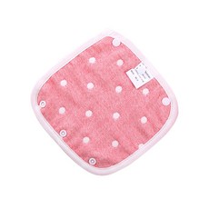 寶寶圓點口水巾，柔軟舒適，多功能用途，外出必備, 女寶寶-隨機1條入-F, 1個