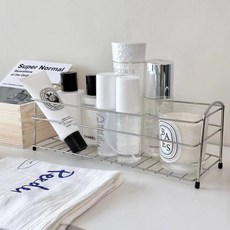 미우리빙 스테인레스 샴푸랙 욕실 거치 선반, 1개, 실버