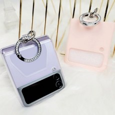 Linkvu Z플립 크리스탈 링홀더 부착식 투명 팔레트