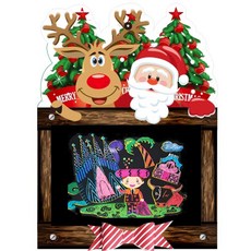 [매직북스] 크리스마스 액자 스크래치 만들기, 10개, 산타