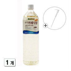 대상 슈가 카페시럽 화이트 1.5L + DY시럽펌프, 1개