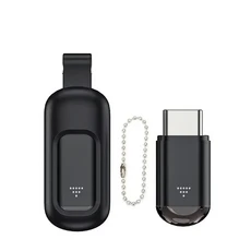 타입 C USB 적외선 송신기 어댑터 - TV 에어컨 프로젝터 셋톱박스 스마트 홈 앱 제어용 범용 IR 리모컨, 01 Black