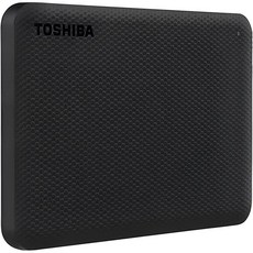 Toshiba 칸비오 게이밍 1TB 휴대용 외장 하드 드라이브 USB 3.0 PlayStation Xbox PC 및 Mac용 블랙(HDTX110XK3AA), 백업 2.0, 2TB, 블랙