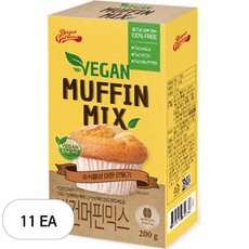 브레드가든 비건 머핀 믹스, 200g, 11개