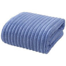 糖果絨珊瑚絨浴巾 - 加厚吸水速乾毛巾，柔軟親膚雲朵浴巾，浴室必備, 藍色【浴巾】, 1個