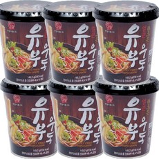 본고장 생면 컵누들 유부우동 (세트) / 캠핑 낚시 등산 라면 우동 짬뽕 칼국수, 149.2g, 6개
