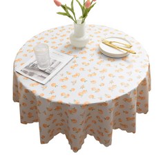 방수 방오 식탁보 100cm*160cm, 1개, 주황색