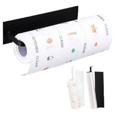 磁吸紙巾架 廚房紙巾收納架 冰箱側壁置物架 免釘磁鐵收納 多功能收納架, 白, 1個