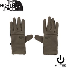 The North Face 可觸屏四向彈性保暖手套, 軍綠