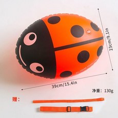 跟屁蟲游泳浮漂 成人兒童均適用 加厚雙氣囊 安全可靠, 加厚材質 安全固定 超強浮力,高品質 加厚材質 金龜子 1個裝 密封性