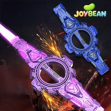 조이빈 LED 스핀 불꽃 광선검 소리나는 장난감칼, 1개, 블루
