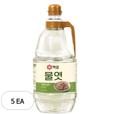 백설 CJ제일제당 물엿, 5개, 2.45kg