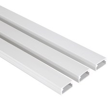 화이트 국산 전선몰드1M 사각20mm*3P 화이트