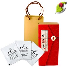 【龍源茶品】紅瓦禪風茗山頭三角立體茶包禮盒-12包x3g/袋 杉林溪 阿里山 梨山 凍頂烏龍, 1個, 台灣山茶三角茶包