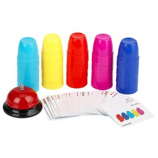 엄마랑놀기 가정학습 스피드컵쌓기 보드게임 조카선물 감각발달 집콕놀이, 1개