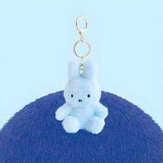 매니어리틀 미피 시팅 크리미 봉제인형 키링, 12cm, 스카이블루, 1개