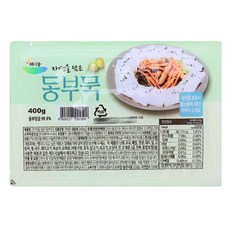 해다뜰 동부묵 반찬용 하얀 업소용묵 하얀 400g