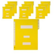 현풍화일 A4 PP칼라 정부화일, 노랑, 28개