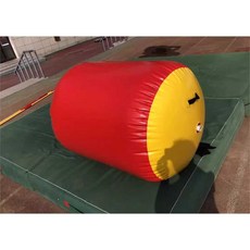 백덤블링 연습 도구 기구 백플립 에어 쿠션 태권도장, 1개, 60cm 빨강/노랑