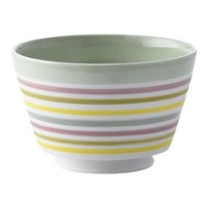 HASAMI WARE 파스텔 줄무늬 덮밥보울 S 250g, 1개, 그린