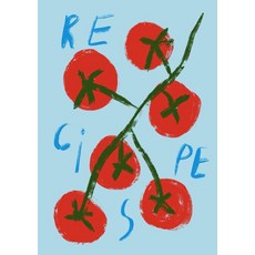 Majosta Recipe Journal Tomato Cover: 80 Book | Hardcover 7x10\" Cookbook for Family Recipes noteboo