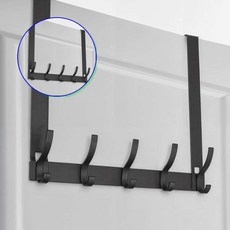 쌍문상회 헬로제인 무타공 문걸이 도어행거 5구 28cm 문걸이옷걸이 도어훅 도어후크 모자걸이 문옷걸이 40872EA, 아이보리