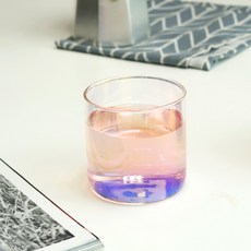 오로라 내열유리 에오스 홀로그램 컵 350ml, 2개, 혼합색상