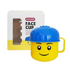 SANS 옥스포드 얼굴 한손 양치 컵, 1개, 캡 얼굴 한손컵